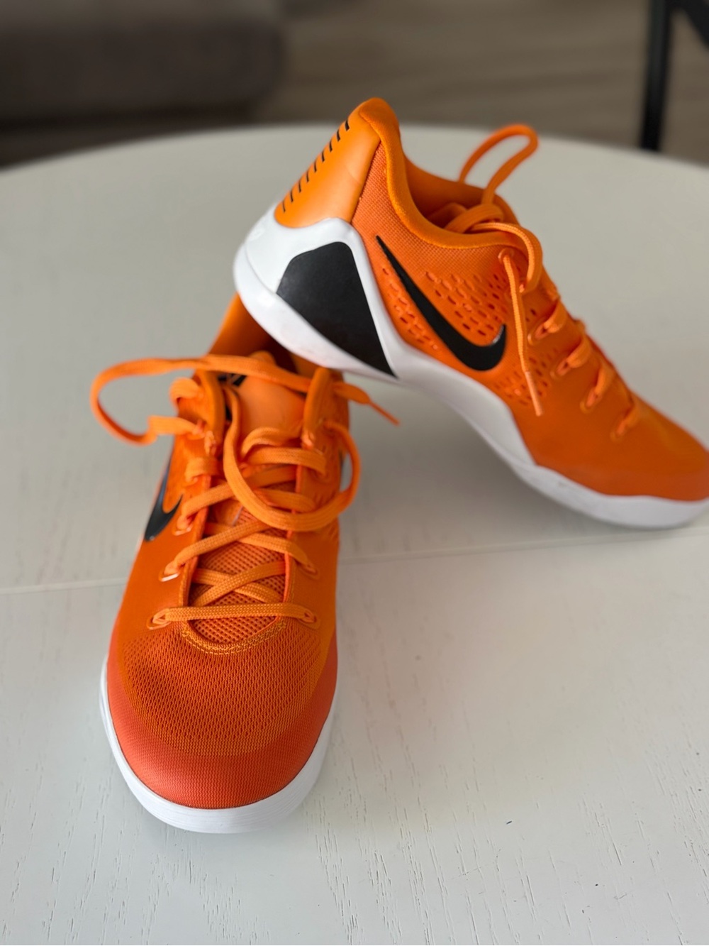Nike Orange Low-Top Athletic Shoes